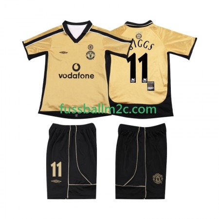 Manchester United GIGGS 11 Football Shirt 2001 Jubiläum Kinder Ausweich Trikotsatz 2002